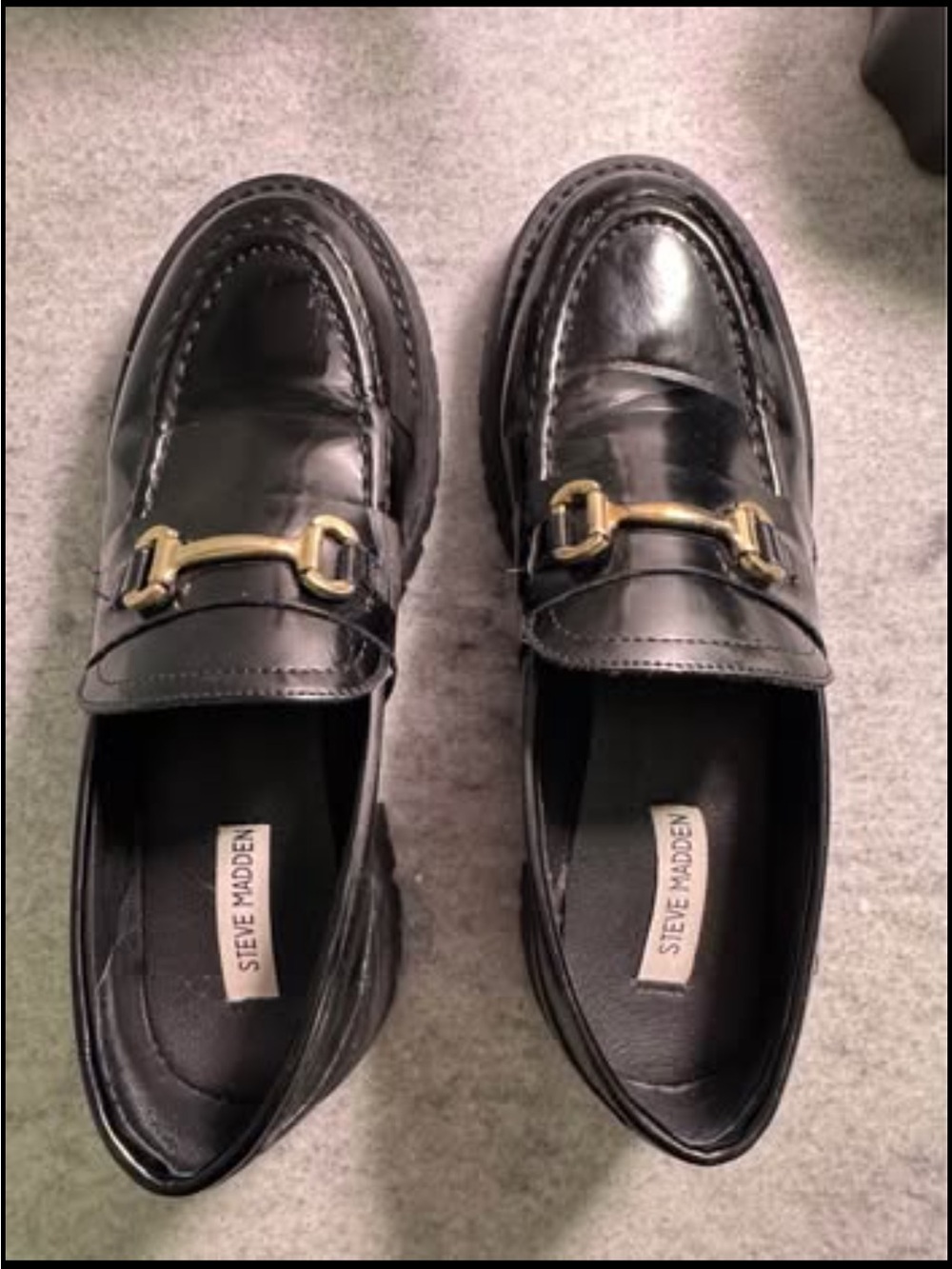 Steve Madden Leather Loafers - Size 10